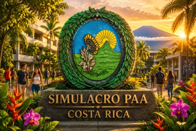 Portada de los simulacros de la PAA Costa Rica